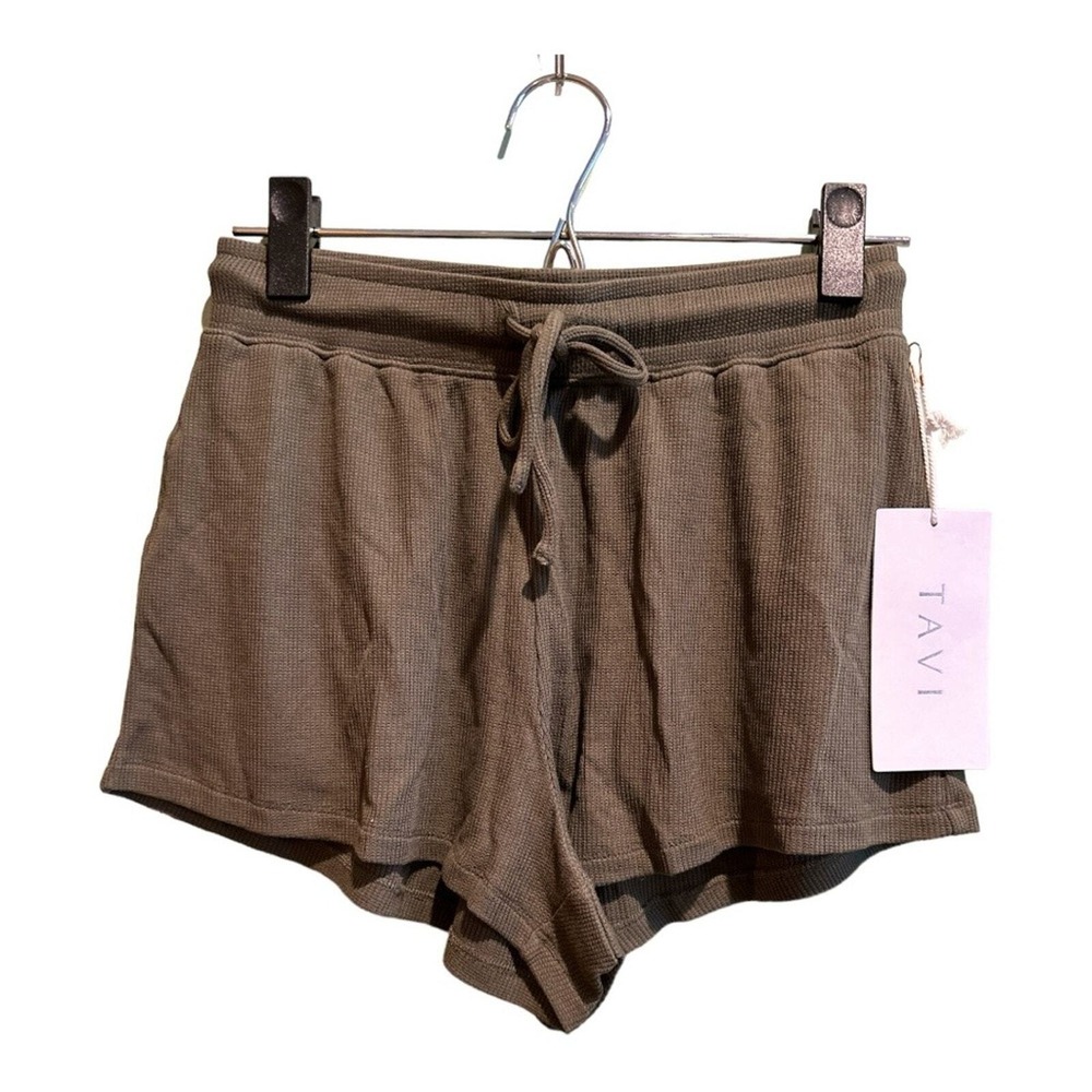 Tavi‎ Active Lounge Waffle Short XS Olive Green Sustainable Modal NWT